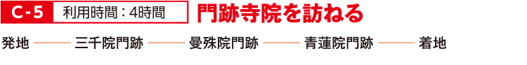 C-5 門跡寺院を訪ねる