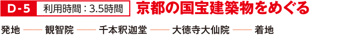 D-5 京都の国宝建築物をめぐる