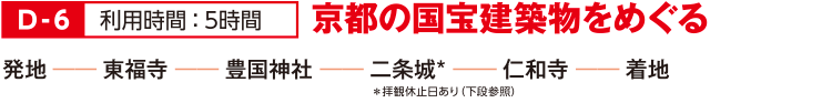 D-6 京都の国宝建築物をめぐる