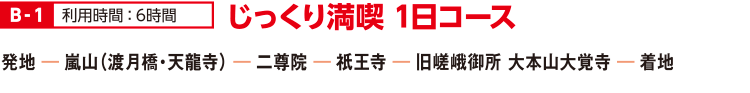 B-1 じっくり満喫 1日コース