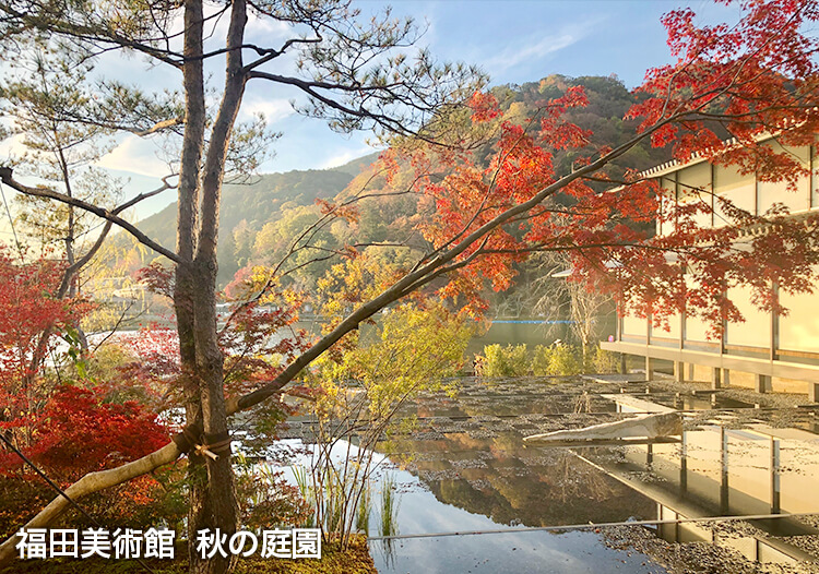 福田美術館 秋の庭園