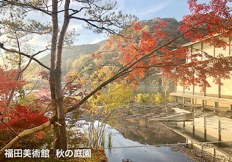 福田美術館 秋の庭園