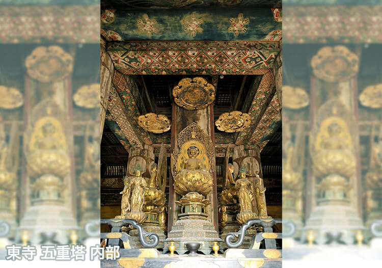 東寺 五重塔  内部